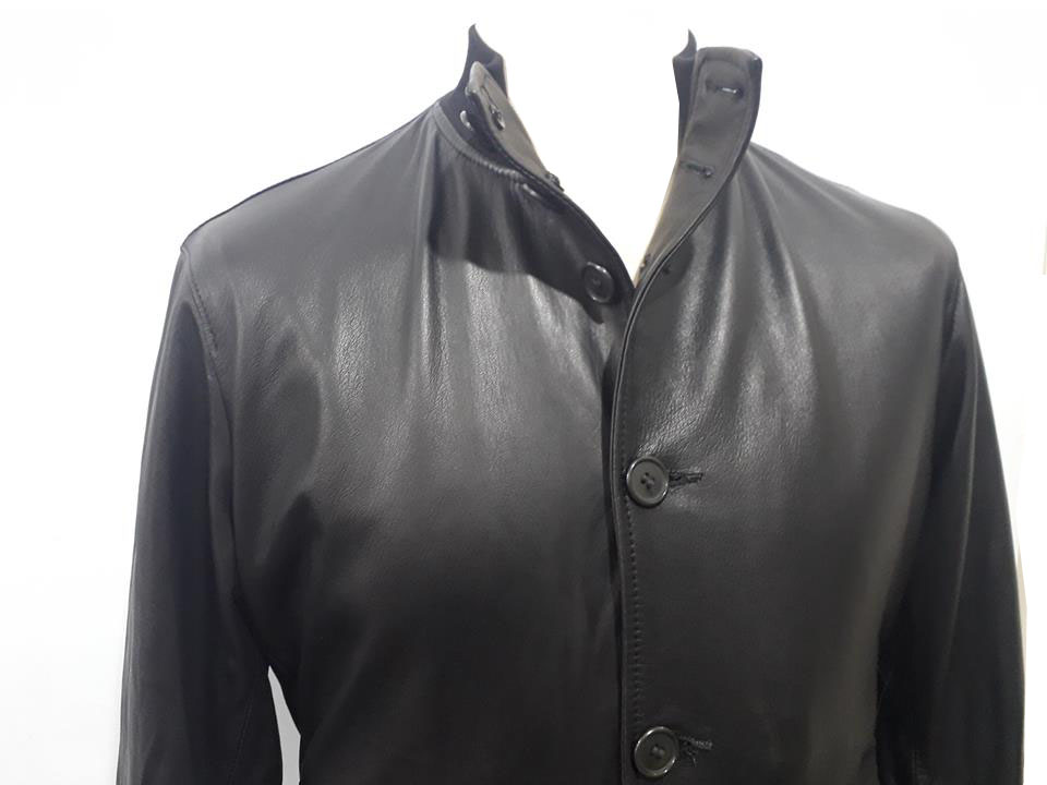 Giacca da Uomo in Vera Pelle Nero Made in Italy
