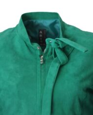 giacca donna agata sude green aris la pelle 3